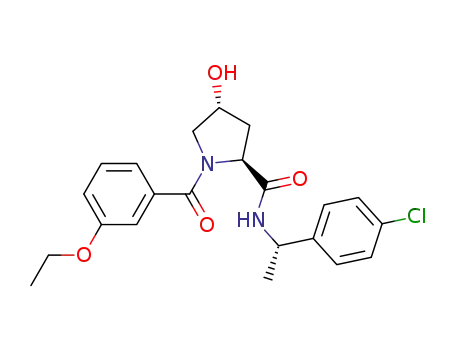 (2S,4R)-N-((S)-1-(4-chlorophenyl)ethyl)-1-(3-ethoxybenzoyl)-4-hydroxypyrrolidine-2-carboxamide