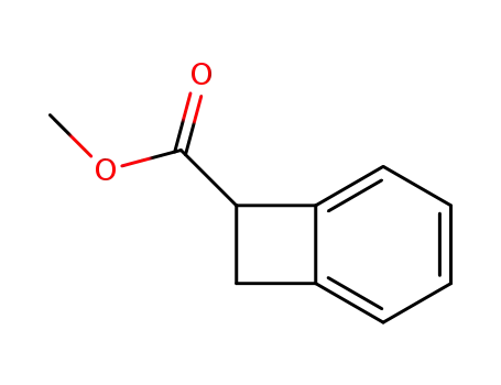 Molecular Structure of 35095-07-9 (1,2-Dihydrobenzocyclobutene-1-carboxylic acid methyl ester)