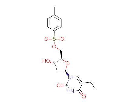 Uridine, 2'-deoxy-5-ethyl-, 5'-(4-methylbenzenesulfonate)
