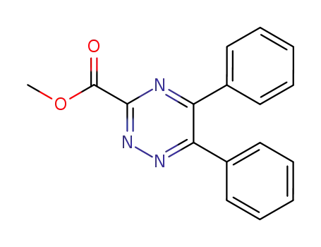 Molecular Structure of 35883-53-5 (5,6-Diphenyl-1,2,4-triazin-3-carbonsaeure-methylester)