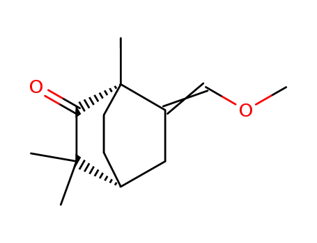 (1S,4R)-6-[1-Methoxy-meth-(Z)-ylidene]-1,3,3-trimethyl-bicyclo[2.2.2]octan-2-one