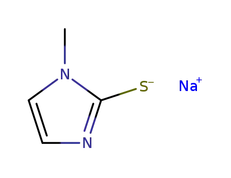 Molecular Structure of 50476-76-1 (2H-Imidazole-2-thione, 1,3-dihydro-1-methyl-, sodium salt)