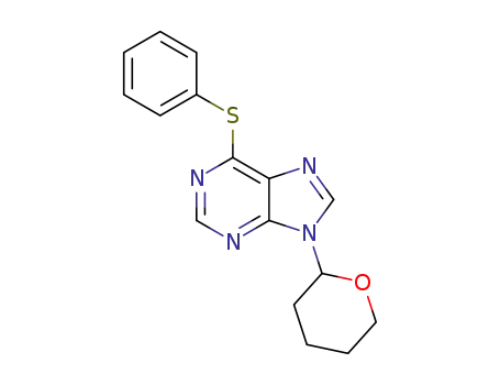 6-(phenylthio)-9-(tetrahydro-2H-pyran-2-yl)-9H-purine