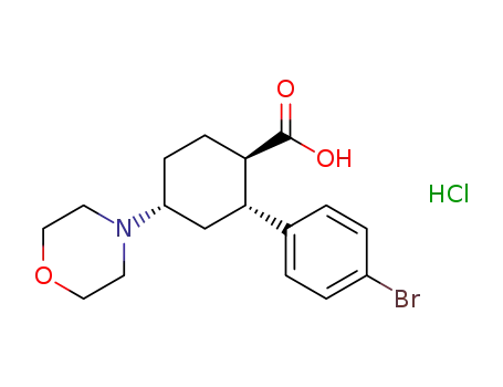 (1R,2R,4R)-2-(4-bromophenyl)-4-morpholin-4-ylcyclohexanecarboxylic acid hydrochloride
