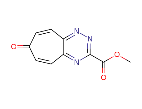 Molecular Structure of 88382-18-7 (7-Oxo-7H-cyclohepta<e>-1,2,4-triazin-3-carbonsaeure-methylester)
