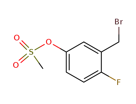 methanesulfonic acid 3-bromomethyl-4-fluoro-phenyl ester