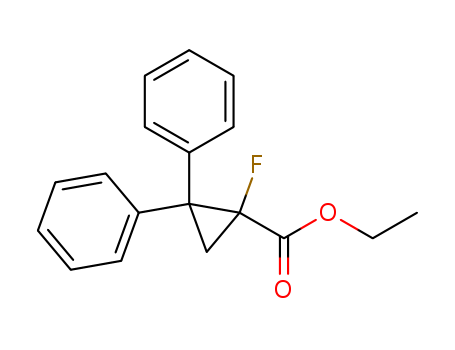 ethyl 1-fluoro-2,2-diphenyl-cyclopropane-1-carboxylate cas  33666-37-4