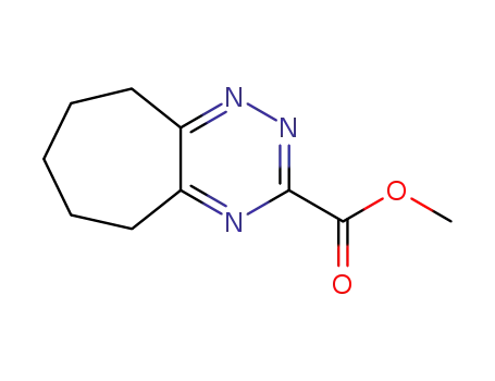 Molecular Structure of 88396-07-0 (6,7,8,9-Tetrahydro-5H-cyclohepta<e>-1,2,4-triazin-3-carbonsaeure-methylester)
