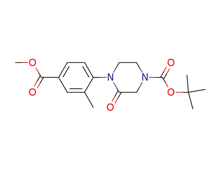 4-(4-tert-butoxycarbonyl-2-oxo-piperazin-1-yl)-3-methyl-benzoic acid methyl ester