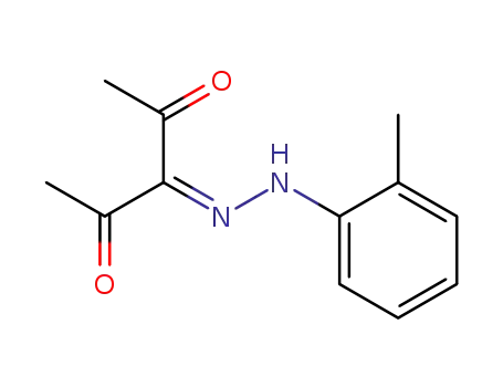 Molecular Structure of 24756-03-4 (3-[(2-methylphenyl)hydrazono]pentane-2,4-dione)