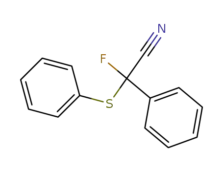 Molecular Structure of 210217-98-4 (2-Fluoro-2-phenyl-2-phenylthioacetonitrile)