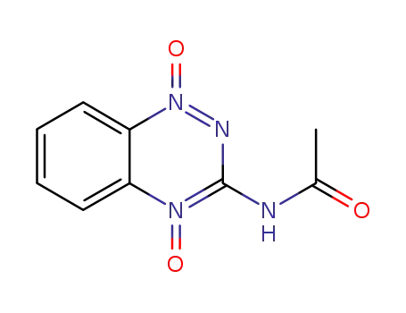 Molecular Structure of 27315-02-2 (3-(Acetylamino)-1,2,4-benzotriazine 1,4-dioxide)