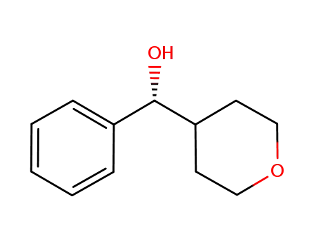 Molecular Structure of 1800345-36-1 ((αR)-Tetrahydro-α-phenyl-2H-pyran-4-methanol)