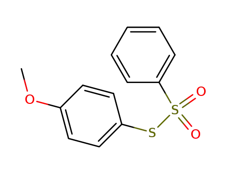 Molecular Structure of 1146-48-1 (benzenethiosulfonic acid S-(4-methoxyphenyl) ester)