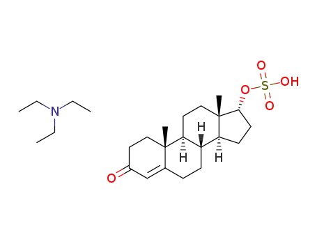 Molecular Structure of 20997-99-3 (Testosterone Sulfate TriethylaMine Salt)