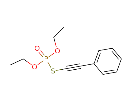 Molecular Structure of 87709-17-9 (O,O-diethyl S-(phenylethynyl) phosphorothioate)