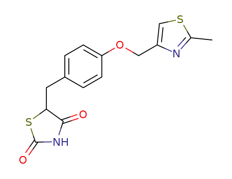 2,4-Thiazolidinedione,
5-[[4-[(2-methyl-4-thiazolyl)methoxy]phenyl]methyl]-