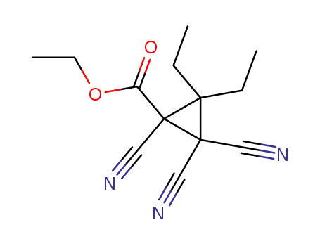 Ethyl 1,2,2-tricyano-3,3-diethylcyclopropanecarboxylate