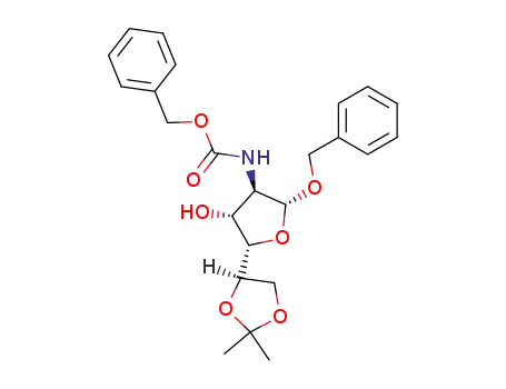 benzyl 2-(benzyloxycarbonyl)amino-2-deoxy-5,6-O-isopropylidene-β-D-glucofuranoside