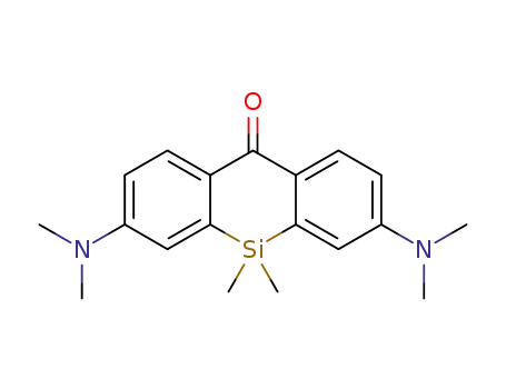 Molecular Structure of 1290536-55-8 (3,7-bis(N,N-dimethylamino)-5,5-dimethyldibenzo[b,e]silin-10(5H)-one)