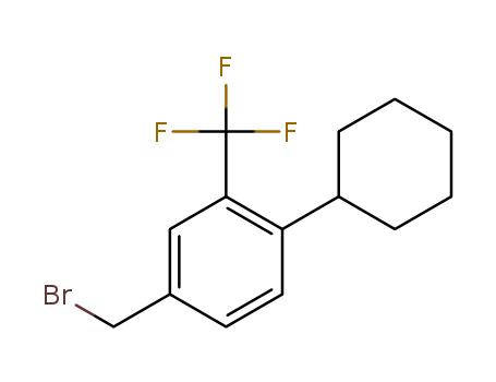 Benzene, 4-(bromomethyl)-1-cyclohexyl-2-(trifluoromethyl)- CAS No.800381-60-6