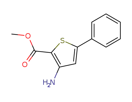 Molecular Structure of 100063-22-7 (Methyl 3-amino-5-phenylthiophene-2-carboxylate)