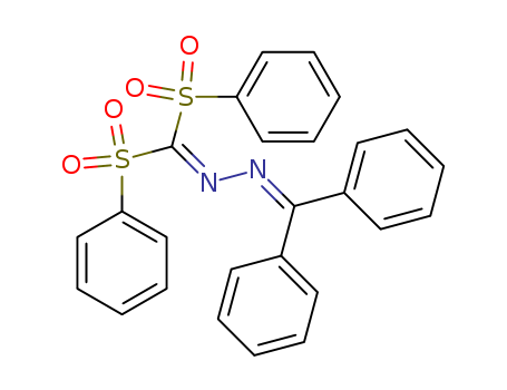 Methanone, diphenyl-,[bis(phenylsulfonyl)methylene]hydrazone (9CI)