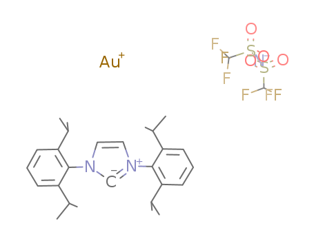 [1,3-Bis(2,6-di-i-propylphenyl)imidazol-2-ylidene][bis(trifluoromethanesulfonyl)imide]gold(I)