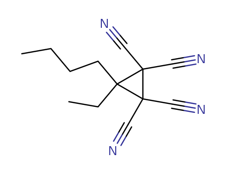 1,1,2,2-Cyclopropanetetracarbonitrile,3-butyl-3-ethyl- cas  10432-34-5