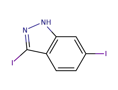 Molecular Structure of 319472-78-1 (3,6-DIIODO (1H)INDAZOLE)