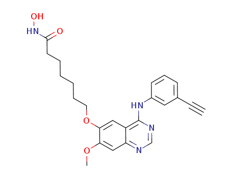 7-[4-(3-ethynylanilino)-7-methoxyquinazolin-6-yl]oxy-N-hydroxyheptanamide