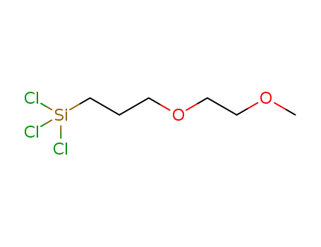 Molecular Structure of 36493-41-1 (2-[METHOXY(POLYETHYLENEOXY)PROPYL]TRICHLOROSILANE)