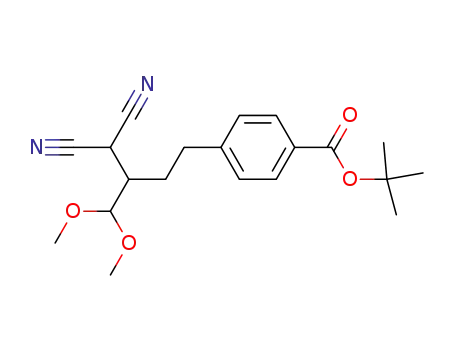 4-(4,4-Dicyano-3-dimethoxymethyl-butyl)-benzoic acid tert-butyl ester