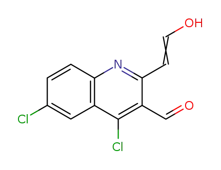 3-Quinolinecarboxaldehyde, 4,6-dichloro-2-(2-hydroxyethenyl)-
