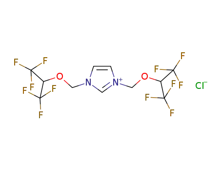 bis-1,3-(1,1,1,3,3,3-hexafluoroiso-propoxymethyl)imidazolium chloride