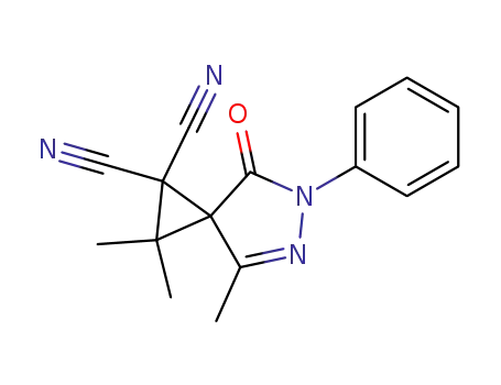 2,2,4-trimethyl-7-oxo-6-phenyl-5,6-diaza-spiro[2.4]hept-4-ene-1,1-dicarbonitrile