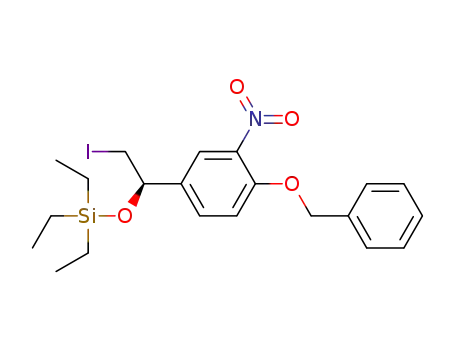 Silane, triethyl[(1R)-2-iodo-1-[3-nitro-4-(phenylmethoxy)phenyl]ethoxy]-
