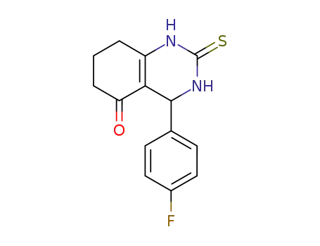 5(1H)-Quinazolinone,
4-(4-fluorophenyl)-2,3,4,6,7,8-hexahydro-2-thioxo-