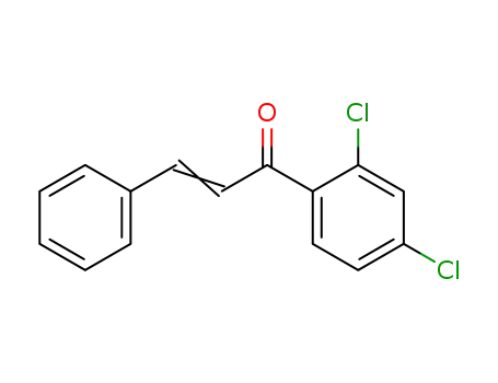 Molecular Structure of 19738-89-7 (2-Propen-1-one, 1-(2,4-dichlorophenyl)-3-phenyl-)