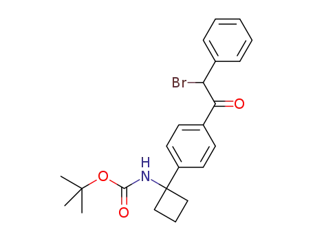 tert-butyl 1-(4-(2-bromo-2-phenylacetyl)phenyl)cyclobutylcarbamate