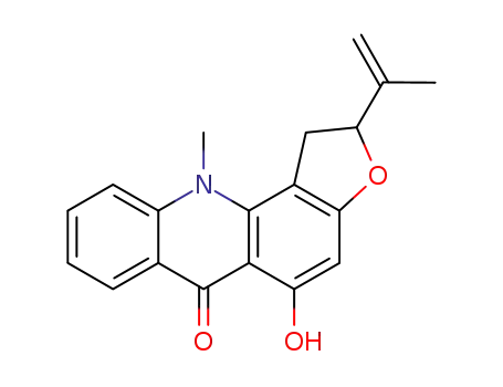Molecular Structure of 17948-33-3 (rutacridone)