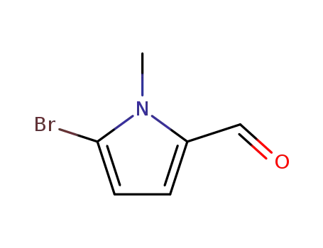 Molecular Structure of 204317-03-3 (5-Bromo-1-methyl-1H-pyrrole-2-carbaldehyde)