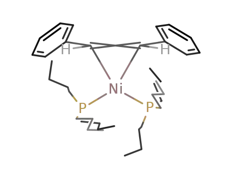 Molecular Structure of 144693-85-6 (C<sub>6</sub>H<sub>5</sub>CHCHC<sub>6</sub>H<sub>5</sub>Ni(P(C<sub>4</sub>H<sub>9</sub>)3)2)