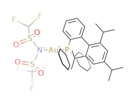 2-Dicyclohexylphosphino-2μ,4μ,6μ-triisopropylbiphenyl  gold(I)  bis(trifluoromethanesulfonyl)imide