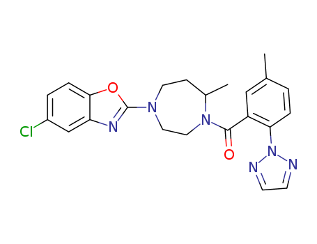 (4-(5-chlorobenzo[d]oxazol-2-yl)-7-Methyl-1,4-diazepan-1-yl)(5-Methyl-2-(2H-1,2,3-triazol-2-yl)phenyl)Methanone