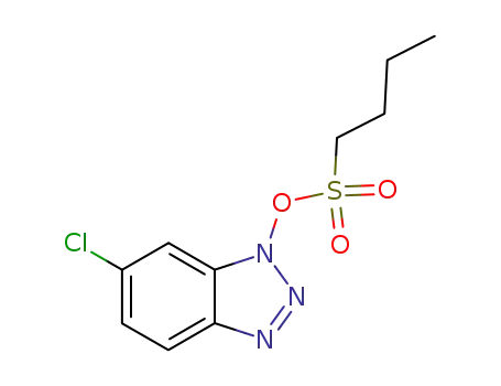 Molecular Structure of 54769-29-8 (1-(butane-1-sulfonyloxy)-6-chloro-1<i>H</i>-benzotriazole)