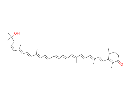 2-Cyclohexen-1-one,3-[(1E,3E,5E,7E,9E,11E,13E,15E,17E,19E,21E)-24-hydroxy-3,7,12,16,20,24-hexamethyl-1,3,5,7,9,11,13,15,17,19,21-pentacosaundecaen-1-yl]-2,4,4-trimethyl-