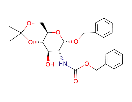 benzyl 2-(benzyloxycarbonylamino)-2-deoxy-4,6-O-isopropylidene-α-D-glucopyranoside