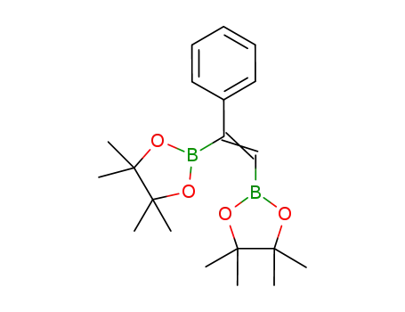 Molecular Structure of 916669-80-2 (1,3,2-Dioxaborolane,
2,2'-(1-phenyl-1,2-ethenediyl)bis[4,4,5,5-tetramethyl-)