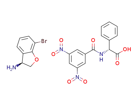 (3S)-7-bromo-2,3-dihydro-1-benzofuran-3-aminium (2R)-{[(3,5-dinitrophenyl)carbonyl]amino}(phenyl)ethanoate